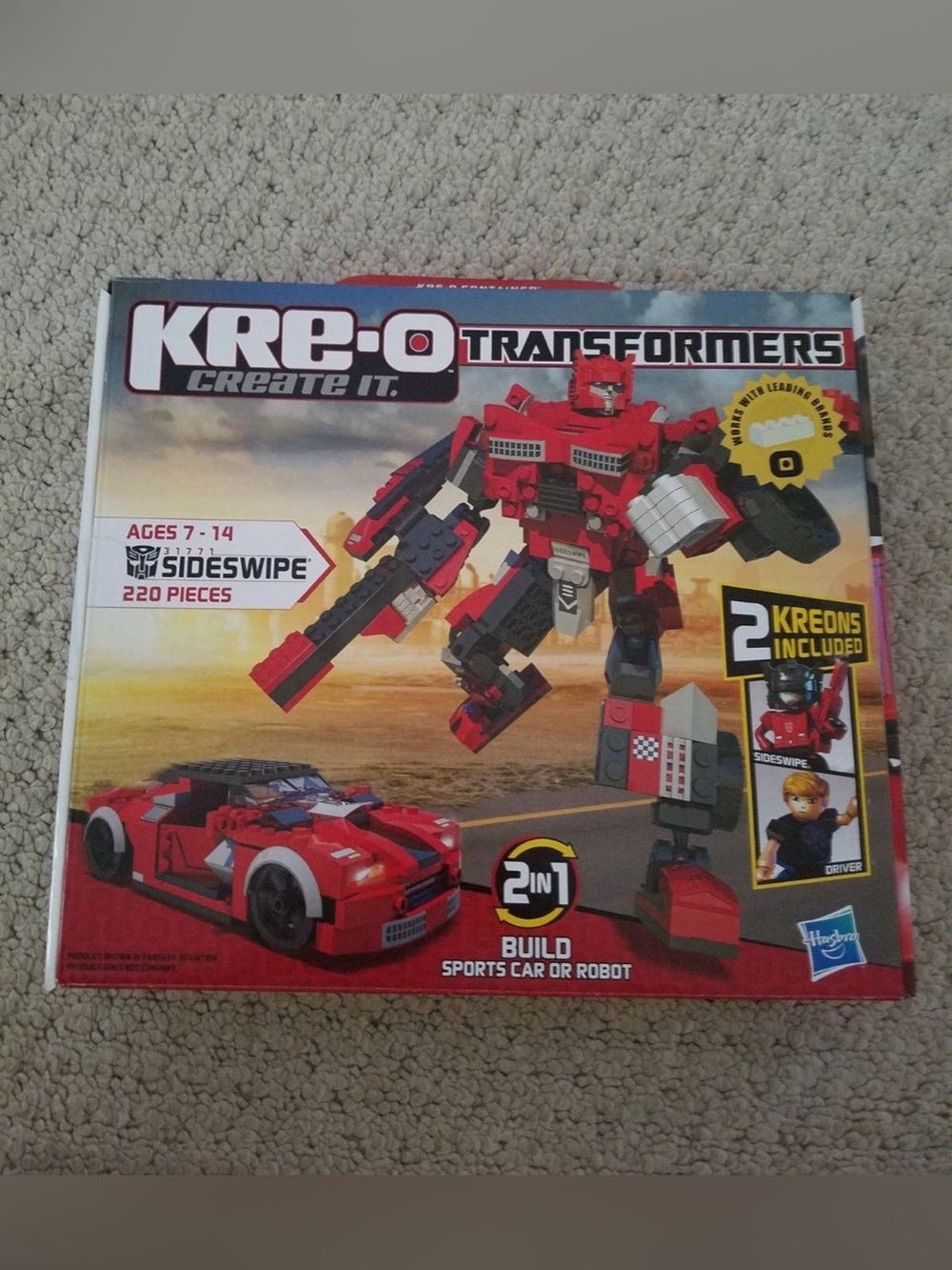 NWT Kre-O Transformers Sideswipe Set